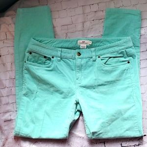 EUC Aqua/Mint Skinny Cords Vineyard Vines
